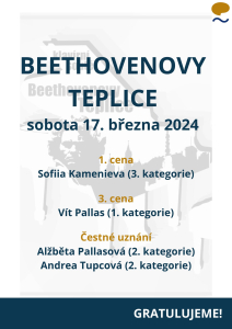 Výsledková listina - Beethovenovy Teplice, 17. března 2024